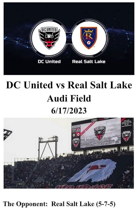 DC United vs Real Salt Lake .